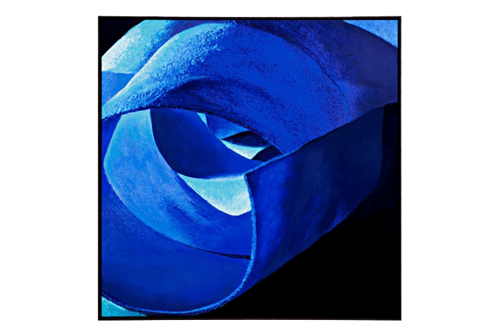 Gersony: Sobre a areia o Azul II. Acrílica sobre tela, 1,00 x 1,00cm - 2016