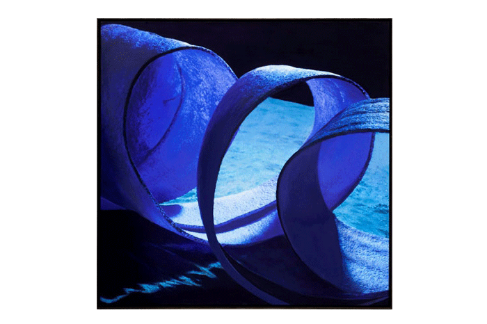 Gersony: On the sand the blue III. Acrylic on canvas 1.00 x 1.00m - 2016