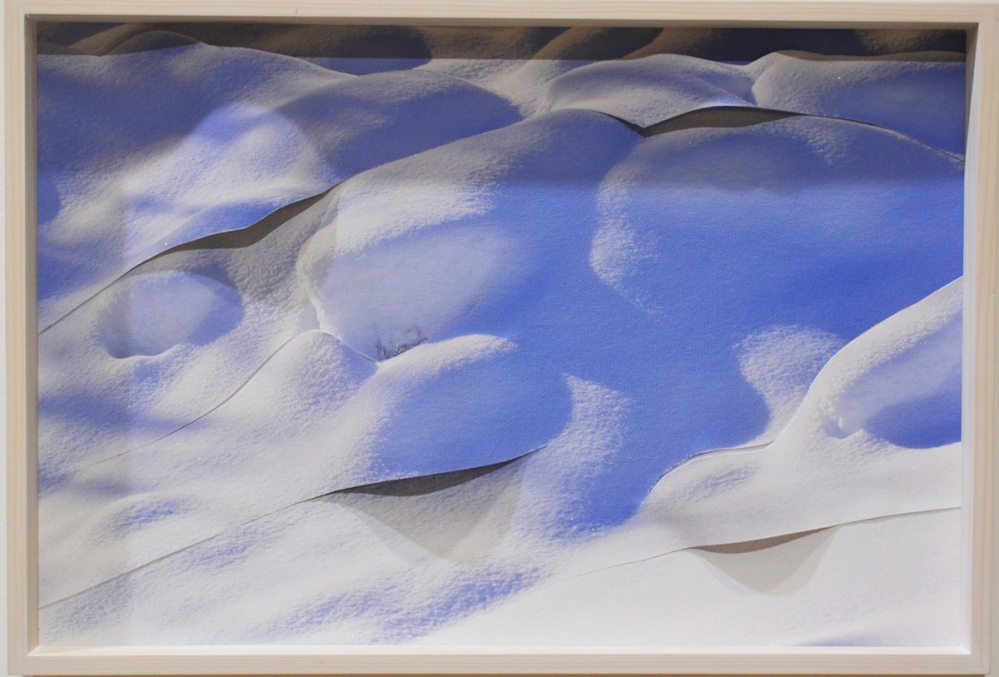 Gersony: Estados-D'-água (neve) III - Pigmento natural sob tela - 34x50cm