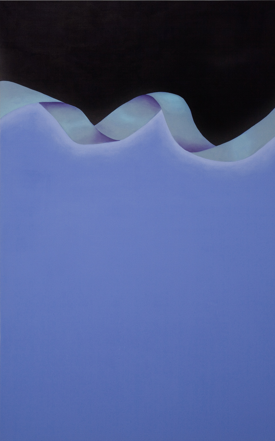 Gersony: Blue Hidden Streams, In Finite Folds Series III - 2009 -  Technique: Acrylic / canvas - 100x80cm