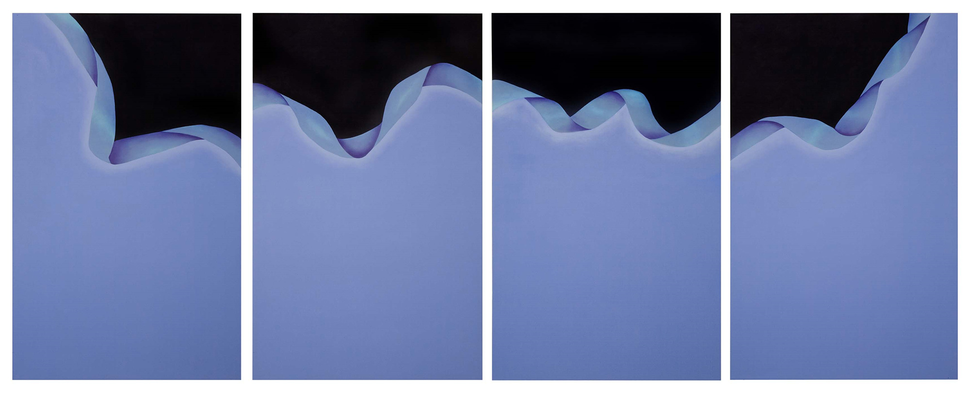 Gersony: Blue Hidden Streams, In Finite Folds Series I, II, III e IV