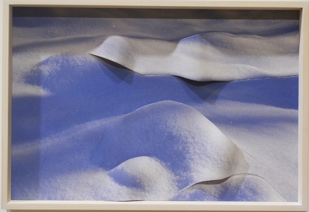 Gersony: Estados-D'-água (neve) IX - Pigmento natural sob tela - 34x50cm