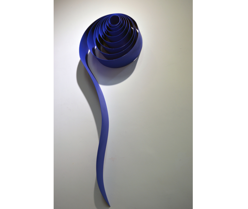 Gersony: Blue cycle, 2014. Aluminium, 103x36x11cm